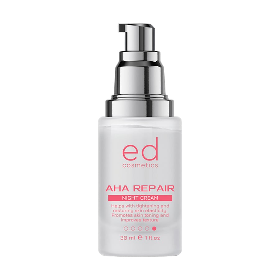 Нічний крем для обличчя Ed Cosmetics AHA Repair Night Cream з кислотами АНА, 30 мл